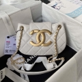 Chanel AS4609 Small Messenger bag Lambskin White