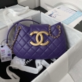 Chanel AS4610 Messenger bag Lambskin Purple