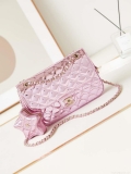 Chanel AS4648 Flap Bag & STAR COIN PURSE Mirror Calfskin Metallic Calfskin & Gold-Tone Metal Purple