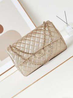 Chanel AS4661 Flap Bag CF Airport Calfskin & Gold-Tone Metal