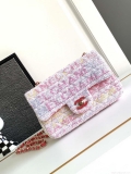 Chanel AS1116 24C Mini Flap Bag 20cm A69900 Tweed White & Red