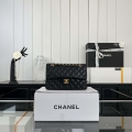 Chanel A01117 Flap Handbag Classic Bag Black Lambskin