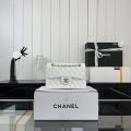 Chanel A01117 Flap Handbag Classic Bag White Lambskin