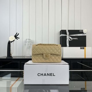 Chanel A01117 Flap Handbag Classic Bag Apricot Lambskin