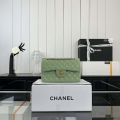 Chanel A01117 Flap Handbag Classic Bag Green Lambskin