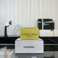 Chanel A01117 Flap Handbag Classic Bag Lemon Yellow Lambskin