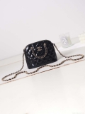 Chanel AP3345 Shell bag Patent Calfskin Black