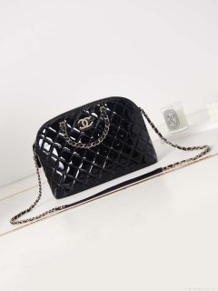 Chanel AS3969 Shell bag Patent Calfskin Black