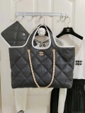 Chanel 23M Coco beach Tote Bag Black