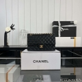 Chanel A01112 Flap Classic 11.12 Handbag Grained Calfskin & Gold-Tone Metal Black