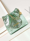 Chanel 22 HandBag Fantasy color Calfskin & Gold-Tone Metal AS3261 Green