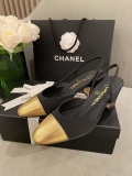 Chanel Women’s G31318 Slingbacks Goatskin Grosgrain Sandals Shoes C91006