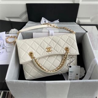 Chanel AS2213 Shopping Bag Calfskin Beige