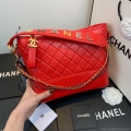 Chanel A93824 Large Hobo Bag Smooth Calfskin Red