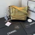 Chanel A93824 Large Hobo Bag Alligator Leather Gold