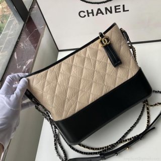 Chanel A93824 Large Hobo Bag Smooth Calfskin Apricot