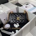 Chanel AS2714 Chanel Crossbody Bag Calfskin Black