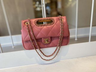 Chanel AS1466 Chanel Pink small flap Bag Lambskin B02345