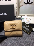 Chanel AP1064 19 Small flap wallet Lambskin Apricot