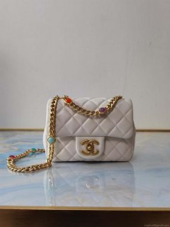 Chanel AS2379 Flap Bag Lambskin B05098 White