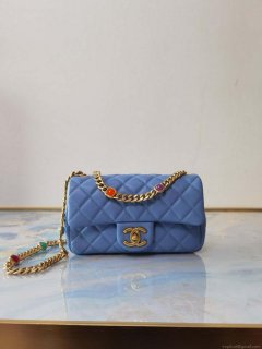 Chanel AS2380 Flap Bag Lambskin B05098 Blue