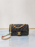 Chanel AS2380 Flap Bag Lambskin Black