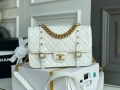 Chanel AS2696 Flap Bag Calfskin White