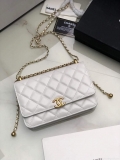 Chanel Shoulder Flap Mini Bag AS2289 Lambskin Beige