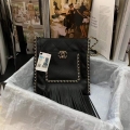 Chanel AS2956 Shopping Bag Calfskin Black