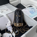 Chanel Bucket With Chain bag AS2257 Black