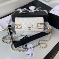 Chanel AP2508 Wallet On Chain Lambskin Shoulder Bag White