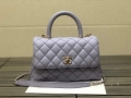 Chanel A92990 Medium Flap Bag With Top Handle Bag Light Purple