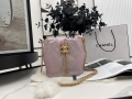 Chanel AS2859 Bucket Bag Shoulder Bag Shiny Grained Calfskin Light Pink