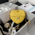 Chanel AS2927 heart clutch with chain Bag AP2784 Yellow