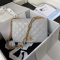 Chanel AS2976 Flap Bag Lambskin Gray