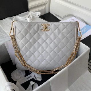 Chanel AS2977 Small Box Bag Shoulder bag Gray