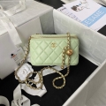 Chanel AP2303 Clutch With Chain in Lambskin Green