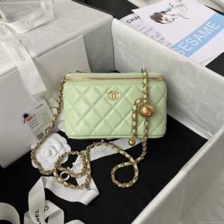 Chanel AP2303 Clutch With Chain in Lambskin Green