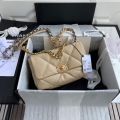 Chanel As1160 Chanel 19 Handbag Flap Lambskin B04852 94305 Apricot