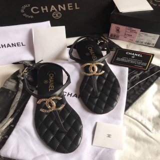 Chanel Women’s Sandals Chanel Slippers Lambskin C90161