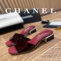 Chanel Women’s Sandals Chanel Slippers Lambskin Heel 45mm C90180