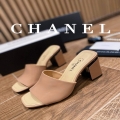 Chanel Women’s Sandals Chanel Slippers Lambskin Heel 85mm C90170