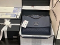 Chanel AS8095 Chanel Flap bag Calfskin Navy blue