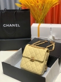 Chanel AS3108 Chanel flap bag Calfskin Yellow