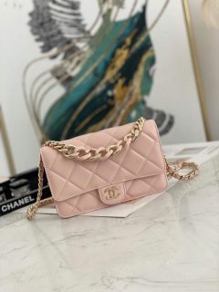 Chanel A81171 Chanel Flap bag Lambskin Pink