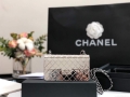 Chanel 99139 Chanel Flap Small bag Lambskin Metal Silver