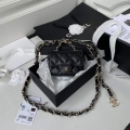 Chanel AP2305 Chanel Mini Flap bag Calfskin Blacck