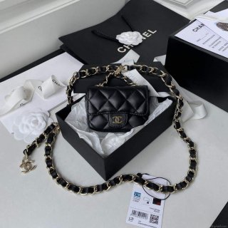 Chanel AP2305 Chanel Mini Flap bag Lambskin Black