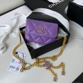 Chanel AP2635 Clutch With Chain Lambskin Purple