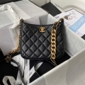 Chanel AS3112 Hobo Handbag Lambskin Black